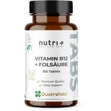 Nutri + Vitamin B12 + Folsäure Tabletten 365 St.