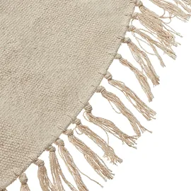Beliani Kharat Kinderteppich 140 x 140 cm Beige/Rosa