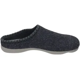 Manitu 220274 Herren Hausschuhe Pantoffeln Filz, Größe:41 EU, Farbe:Grau - Grau - 41
