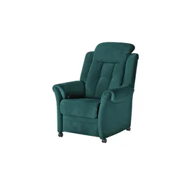Polstermöbel Oelsa Fernsehsessel Andorra Mikrofaser 87 x 108 x 110 cm Türkis/Petrol mit Rollen
