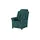 Polstermöbel Oelsa Fernsehsessel Andorra Mikrofaser 87 x 108 x 110 cm Türkis/Petrol mit Rollen