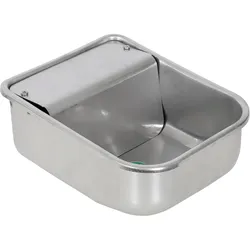 Lister Edelstahltränke 4 Liter mit Schwimmerventil 1/2 für Pferde, Rinder, Schafe