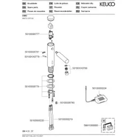 Keuco Ixmo Elektronik-Waschtischmischer Schwarz Matt