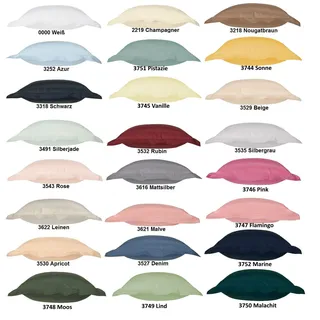 Curt Bauer Uni Kissenbezug 40x80 cm azur