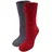 Capelli New York Kuschelsocken 2er-Pack Blau/Dunkelrot 35-38
