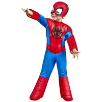 Rubie ́s Kostüm Deluxe Spiderman Kostüm für Kinder schwarz 84/98 (2-3 Jahre)
