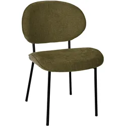 4er-Set Ebba | Bistro Stuhl | Braun | Stoff/Textil