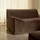 Tikamoon Quinto - Modulares Ecksofa aus braunem Stoff, 3 Sitzer