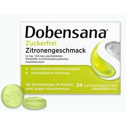 Dobensana zuckerfrei Zitronengesc.1,2mg/0,6mg Lut. 24 St