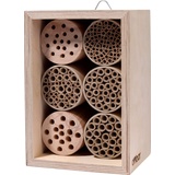 dobar Profi-Insektenhotel für Wildbienen 16 x 12,5 x 23 cm