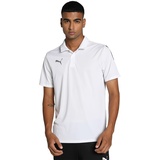 Puma Teamliga Sideline Polo Shirt , Weiß , L