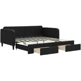 vidaXL Tagesbett 90 x 190 cm Schwarz