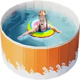 Zusammenklappbarer Hundepool – Outdoor-Badewanne für Haustiere für Hunde, ideal für den Einsatz im Garten und im Freien