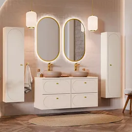 petits-meubles Hängesäule 35 x 140 x 25 cm Sandbeige
