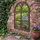Relaxdays Stallfenster Gusseisen, Braun