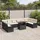 vidaXL Gartenlounge Set 11-tlg. Schwarz
