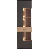 Forte Vitrine »Como«, Vitrine, Glastüre, LED Beleuchtung, Soft Close Linksanschlag