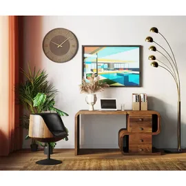 Kare-Design Schreibtisch Walnuss / Braun