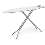 Rayen | Bügelbrett Basis-Sortiment Streckmetall-Platte | Baumwolle & Polyester Bezug | Stollen Rutschfeste Gummibeine | Maße: 113x34x5,5 cm