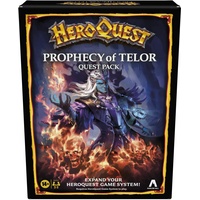 Avalon Hill HeroQuest Prophecy of Telor Quest Pack, benötigt HeroQuest-Spielsystem zum Spielen, Dungeon-Crawler-Spiele, ab 14 Jahren, für 2–5 Spieler, Strategiespiele