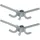 Wenko Herkules Haken 2er Set Grau