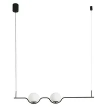 FARO Le Vita 1-flg. 14W 30 cm retro schwarz matt