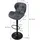 ML-Design Barhocker 4er Set 41 x 110 x 47 cm Anthrazit