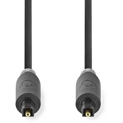 Nedis Optisches Audiokabel - Toslink Stecker - Toslink Stecker - 1.00 m - Rund - PVC - Anthrazit - Box