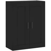 vidaXL Wandschrank Schwarz 69,5x34x90 cm Holzwerkstoff