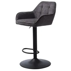 Unique Furniture NOLAN Barstuhl Grau Stoff 50840001