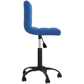 vidaXL Bürostuhl Drehbar Samt Blau