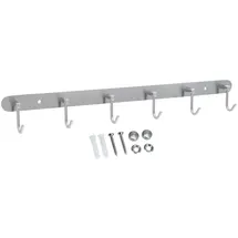 Intirilife Garderobenleiste Modell C Silber