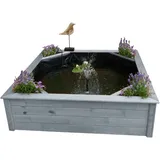 Promadino 144 x 144 x 40 cm Grau