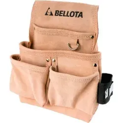 bellota Werkzeuggürtel, Leder, 4 Taschen