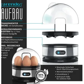 Arendo Frühstücks-Set 1,5 l Silber