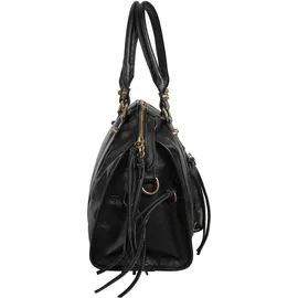 forty Shopper Leder Schwarz