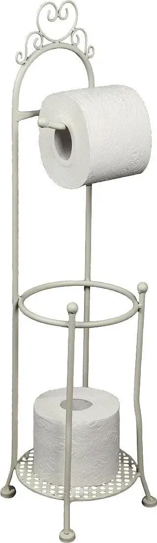 Toilettenpapierhalter AMBIENTE HAUS, weiß, Metall, Toilettenpapierhalter, Höhe 70 cm