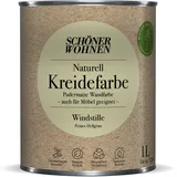 Schöner Wohnen Farbe Naturell Kreidefarbe 'Windstille' hellgrau matt 1 l