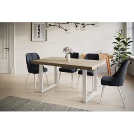 alpi möbel LOFT-U 140-240 x 77 x 80 cm sonoma