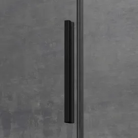 Mai&Mai Ravenna12K Duschkabine mit Schiebetür 90 x 100 cm Schwarz Sicherheitsglas