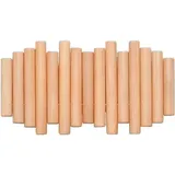 Tlily - Wandmontiertes Gestell mit Klapphaken, modernes Holz, perfekt zum Aufhängen von Mänteln, Regenschirmen, Handtüchern und Schürzen.