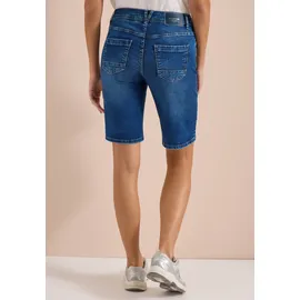 Cecil Loose-fit-Jeans CECIL, Damen, Gr. 34, dunkelblau wash, Jeans, 78% Baumwolle, 20% Polyester, 2% Elasthan, unifarben, kurz, Jeans, 5-Pocket-Style, Topseller