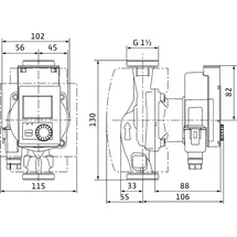 WILO Hocheffizienzpumpe Stratos PICO plus 25/0,5-4-130 G 1 1/2