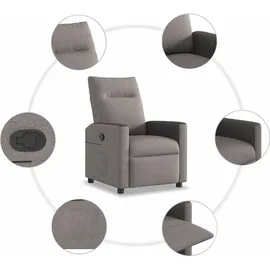 vidaXL Relaxsessel Taupe Stoff