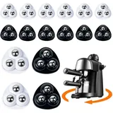 16er-Pack Möbelrollen – 360° selbstklebende Mini-Kugelrollen – mit 3 Stahlkugeln – für Kaffeemaschine, Mülleimer, Küchengeräte