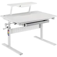 Ergo Office Kinderschreibtisch ER-483 70 x 50 cm Holz grau/weiß