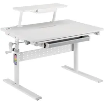 Ergo Office Kinderschreibtisch ER-483 70 x 50 cm Holz grau/weiß