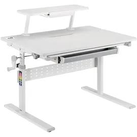 Ergo Office Kinderschreibtisch ER-483 70 x 50 cm Holz grau/weiß