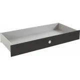 WIMEX Schubkasten WIMEX "Easy", grau (graphit), B:137cm H:19cm T:58cm, Holzwerkstoff, Schubladen, Schubkasten, auf Rollen, praktische Ergänzung für Wimex Betten "Easy"