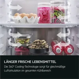 AEG NSC9V183CS Einbau-Kühlgefrierkombination (227 l, 1780 mm hoch)